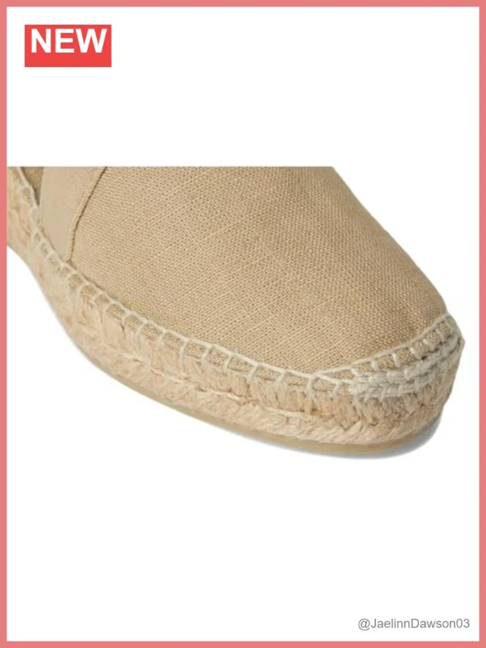 Vegan Espadrille Wedge Sandals Cushioned Insole Slingback Linen